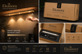 Eleanora Premium Wireless LED Closet Light with PIR Motion Sensor – Rechargeable Under Cabinet Lighting