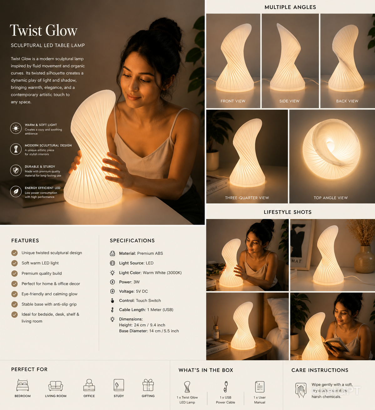 Twist Glow Lamp