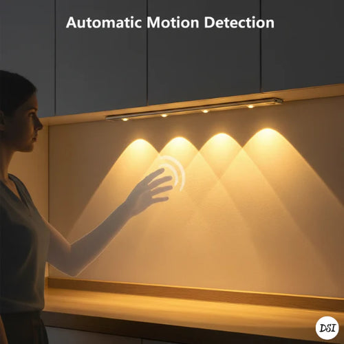 Eleanora Premium Wireless LED Closet Light with PIR Motion Sensor – Rechargeable Under Cabinet Lighting
